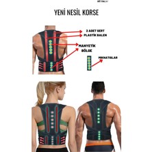 Allians Dik Duruş ve Kamburluk Önleyici Balenli Manyetik Destek Korse