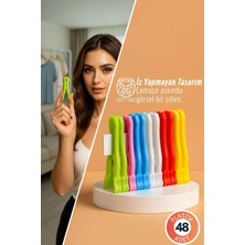 Creatividad Solutions Mila Kovalchuk Serisi 48'li Premium Renkli Çamaşır Mandalı Kırılmaz Iz Bırakmaz 722862