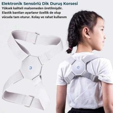 Allians Ayarlanabilir Unisex Sensörlü USB Şarjlı Dik Duruş Korsesi