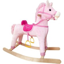 Üreticiniz 3505P Sallanan At 65 cm Pembe- Selay Oyuncak 481348