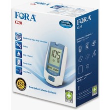 FORA G20 Kan Şekeri Ölçüm Cihazı (Sadece Cihaz -Stripsiz)