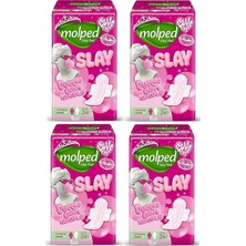 Molped Süper Ekonomik Paket Slay Ped Normal 24'lü x 4 Adet