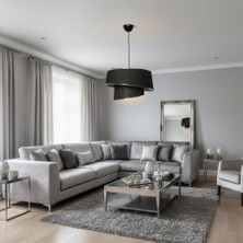 Elizim Home Lighting Pasta 2 Katlı Abajur Sarkıt Avize
