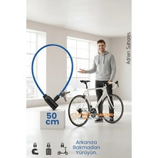 Creatividad Solutions Çelik Örgü Kablo Kilit Bisiklet Kilidi Motosiklet Kilidi Eşya Garaj Kilidi