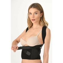 Allians Unisex Siyah Medikal Duruş Korse Kamburluk Önleyici