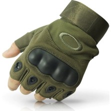 Halbart Oakley Taktik Kesik Eldiven Haki