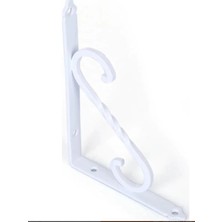 Ferforje Dekoratif Raf Altı Raf Ayağı Siyah 155 x 230 mm