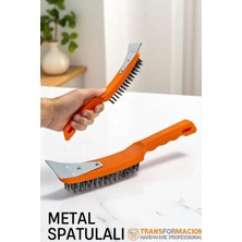 Creatividad Solutions Metal Spatulalı Tel Fırça - Kazıma Fırçası 721783