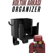 Creatividad Solutions Araç Koltuk Arkası Organizer Bardak Telefon Tutucu 721494