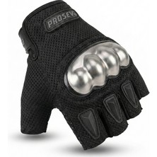 Prosev 4250 Korumalı Yarım Motosiklet Eldiveni Siyah (Sertiikalı)