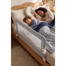 Wellgro Littles 110*48 cm Gri Yatak Bariyeri, Çocuk Yatak Korkuluğu