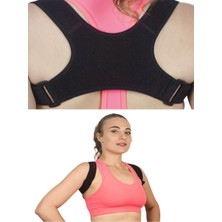 Allians Dik Duruş Korse, Kamburluk Önleyici, Terletmeyen, Unisex, Siyah