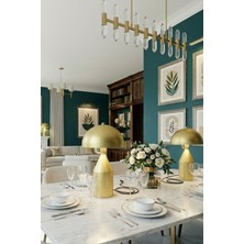 Luzarana Toms Sarı Masa Lambası Modern Dekoratif Metal Tasarım Şık Aydınlatma