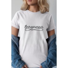 Velmora Fashion Unisex Oversize 24/1 Penye Dtf Baskılı Tişört - DTF233