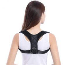 Allians Unisex Siyah Standart Beden Dik Duruş Korsesi, Şık ve Rahat Kemik Destekli