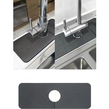 Privo Su Emici Sihirli Lavabo Kenar Matı 38X13 cm Musluk Altı Kurulama Mutfak Banyo Evye Su Tutucu Mat