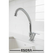 Esora Krom Mermerden Tek Su Çıkışlı Lavabo Bataryası