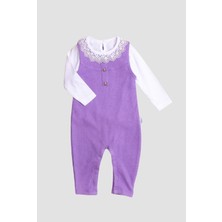 Chicsy Baby Waffle Görselli Iç Badili Tatlı Dantel Detaylı  Esnek Pamuklu Bebek 2\'litulum