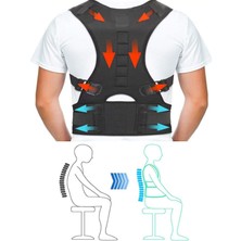 Allians Dik Duruş ve Bel Desteği Sağlayan Manyetik Sırt Korsesi