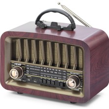 Store Mania Ieg™ Bluetooth Nostaljik Hoparlör Fm 24.8 x 11.7 x 18.5 cm NS6639BT