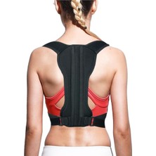 Allians Unisex Siyah Balenli Ortopedik Korse, Sırt Duruşu ve Kamburluk Destek