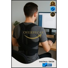 Allians Dik Duruş ve Bel Destekli Unisex Çift Balenli Ayarlanabilir Korset