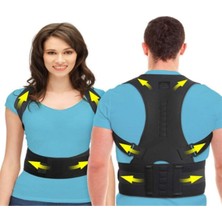 Allians Unisex Siyah Manyetik Dik Duruş Korse Aksesuarı, Postür Destekleyici