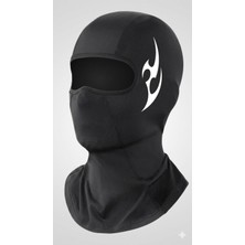 Flex Premium Reflektörlü Siyah Kar Maskesi Model 23 Balaklava Balaclava Motorsiklet Scooter Bisiklet Spor