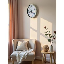 Bucuks Mey Ithalat® 36 cm Krem Çocuk Odası Duvar Saati
