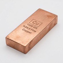 Metal Reyonu 1 kg Yatırımlık Bakır Külçe Lama - Saf Elektrolitik Bakır | Yüksek Saflık Oranı Cu %99.9