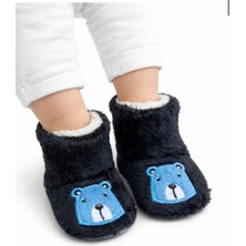 Minissa Baby Kids Çocuk Panduf, Bebek Ev Botu  Desenli Sevimli Nakışlı Patik