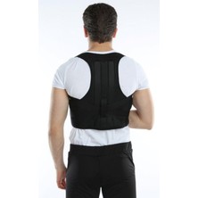 Allians Erkek Siyah Ortopedik Bel ve Sırt Destek Korsesi, Dik Duruş Sağlar