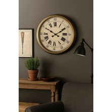 Bucuks Mey Ithalat® 60 cm Eskitme Metal Eskitme Kadran Duvar Saati