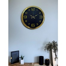 Bucuks Mey Ithalat® Elegance Gold Luxury 40 cm Metal Duvar Saati