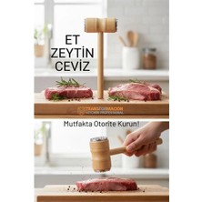 Bucuks Mey Ithalat® Ahşap Saplı Profesyonel Et Dövücü, Zeytin ve Ceviz Kırıcı Çekiç