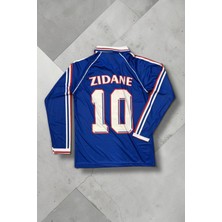 Çağrı Giyim Nostaljik 98 Dünya Kupası Zidane Uzun Kollu Forma