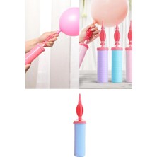 Privo Çift Yönlü Pilates Topu ve Balon Şişirme Pompası Hızlı El Pompası Büyük Boy Pratik Şişirme Aparatı