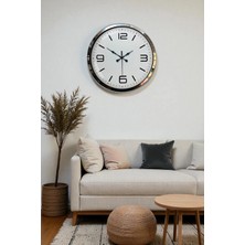 Bucuks Mey Ithalat® Prestij Krom Metal 40 cm Duvar Saati