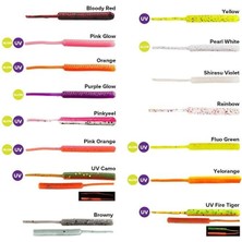 Fujin Baby Worm 5,2cm Floating Lrf Silikonu Pinkyeel Renk Seçeneği ile Etkili Suni Yem