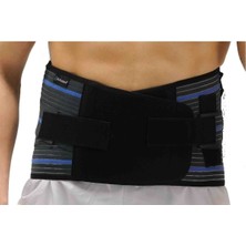 Allians Lumbosakral Korse, 32 Cm, Kemerli, Füme, Rahat ve Destekli Tasarım