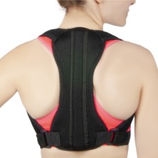 Allians Unisex Siyah Balenli Ortopedik Sırt Duruş Korsesi