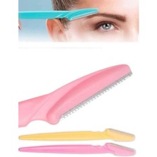 Privo 3lü Kadın Kaş Usturası Seti Hassas Ciltler Için Güvenli Yüz Tüy Temizleme Bıçağı ve Şekillendirici