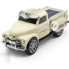 Marsilyan Bluetooth Hoparlör Fm Antika Pickup Tasarımlı - Sarı WS695