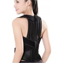 Allians Dik Duruş Korse, Balenli, Siyah, Unisex, Ortopedik, Spor ve Günlük Kullanım