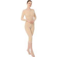 Allians Tam Boy Fermuarlı Kollu Liposuction Korse, Konfor ve Şıklık Için Ideale