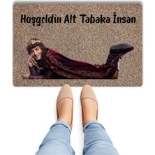 Bert Hoşgeldin Alt Tabaka  Dijital Baskılı Pvc Kaymaz Tabanlı Modern Kapı Önü Paspası – Şık ve Dekoratif Giriş Matı
