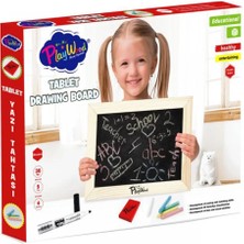 Aesco Çocuk Playwood Ahşap Tablet Yazı Tahtası