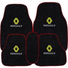 Ulus Tekstil Renault 12 Toros 5 Parça Nakışlı Siyah Oto Halı Paspas Seti ‘’logolu’’ | 1.kalite Nakış Işlemeli