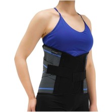 Allians Lumbosacral Çelik Balenli Korse 32 Cm, Kemerli, Füme, Bedensiz