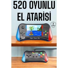 Dukkanıum Retro 500 Oyunlu Nostaljik Oyunlu El Atari Gamebox Oyun Konsolu Çift Destekli